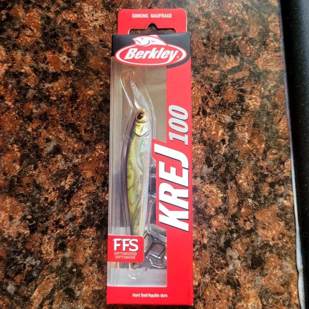 LOT OF‎ 4 Berkley KREJ 100 Jerkbaits Great For Bass!! Livescope Enhanced New!